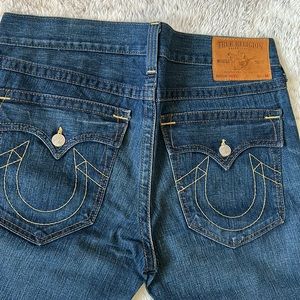 NEW Mens Ricky Blue Denim True Religion Boot Cut Jeans Size 36 (Tags removed)